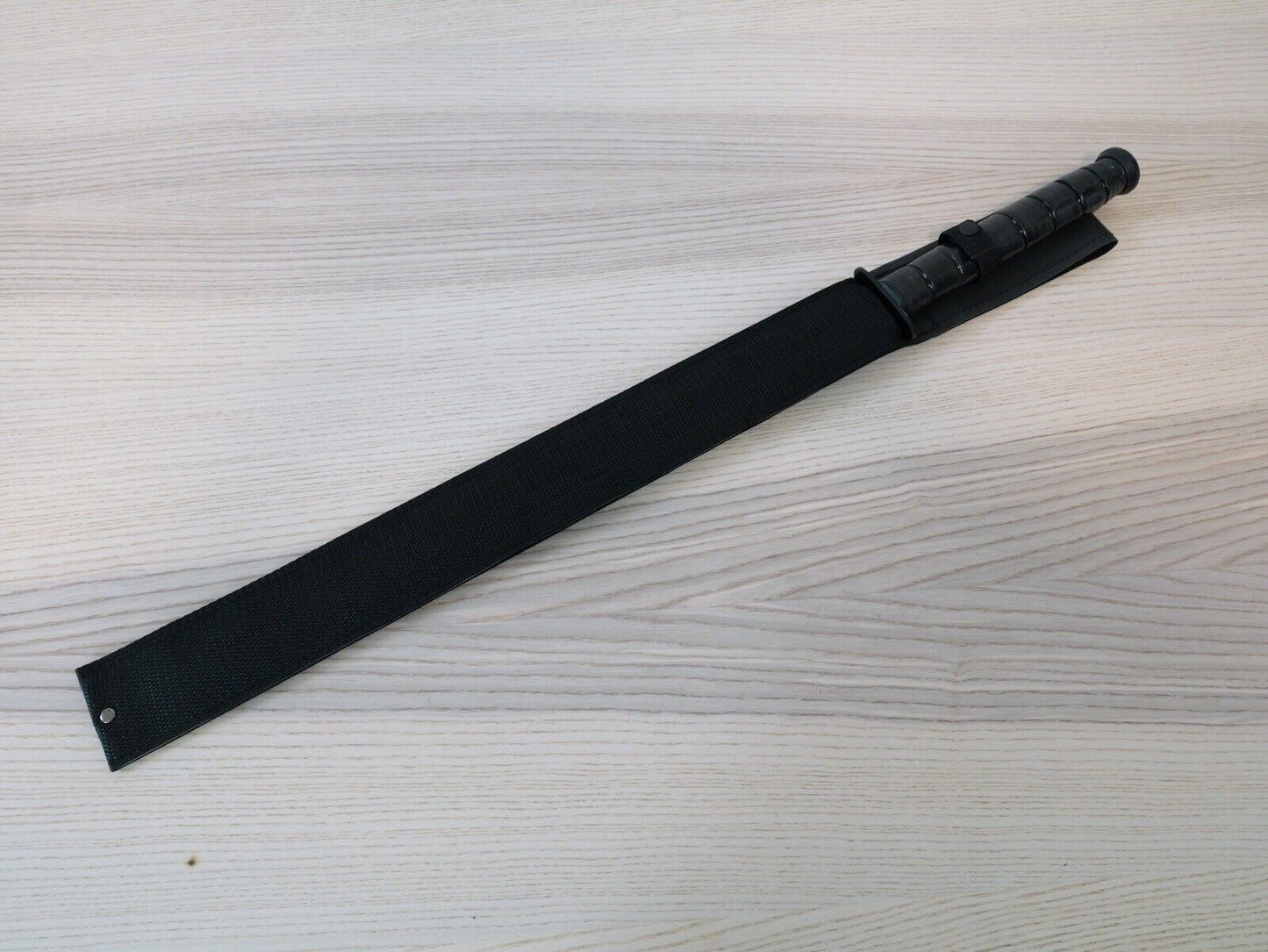 28” Combat Sword Spear Full Tang Black USMC Style Serrated Sharp Double Edge