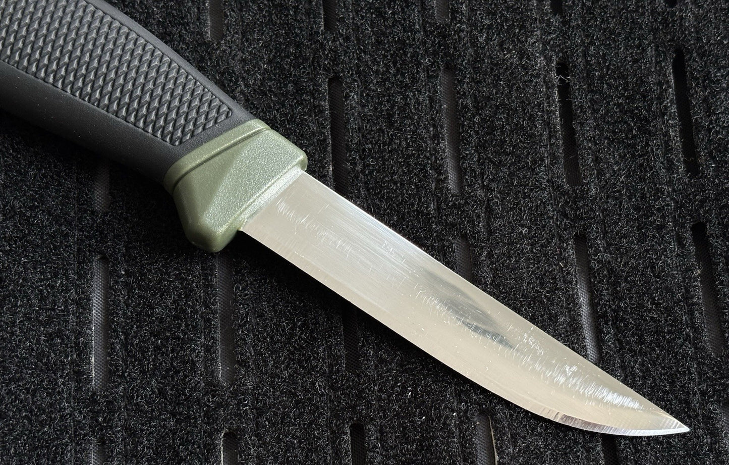 9” Fixed Blade Knife Hard Sheath Belt Clip High Hardness 4” Blade Rubber Handle