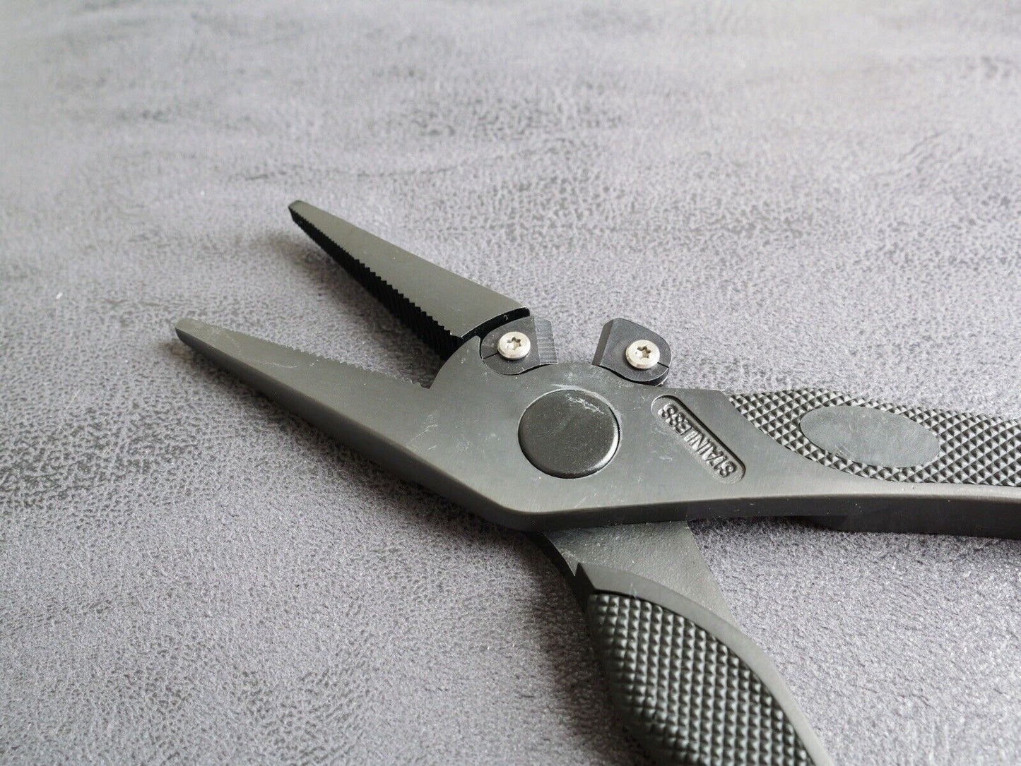 8” Pliers Titanium Coated Rubber Handle Sheath Coil Lanyard Line Cutters