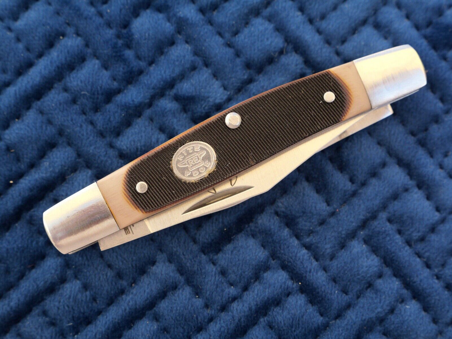 3.5” Stockman Knife Classic Folding Pocket Knife 3 Blades Sharp Modern Work Edc