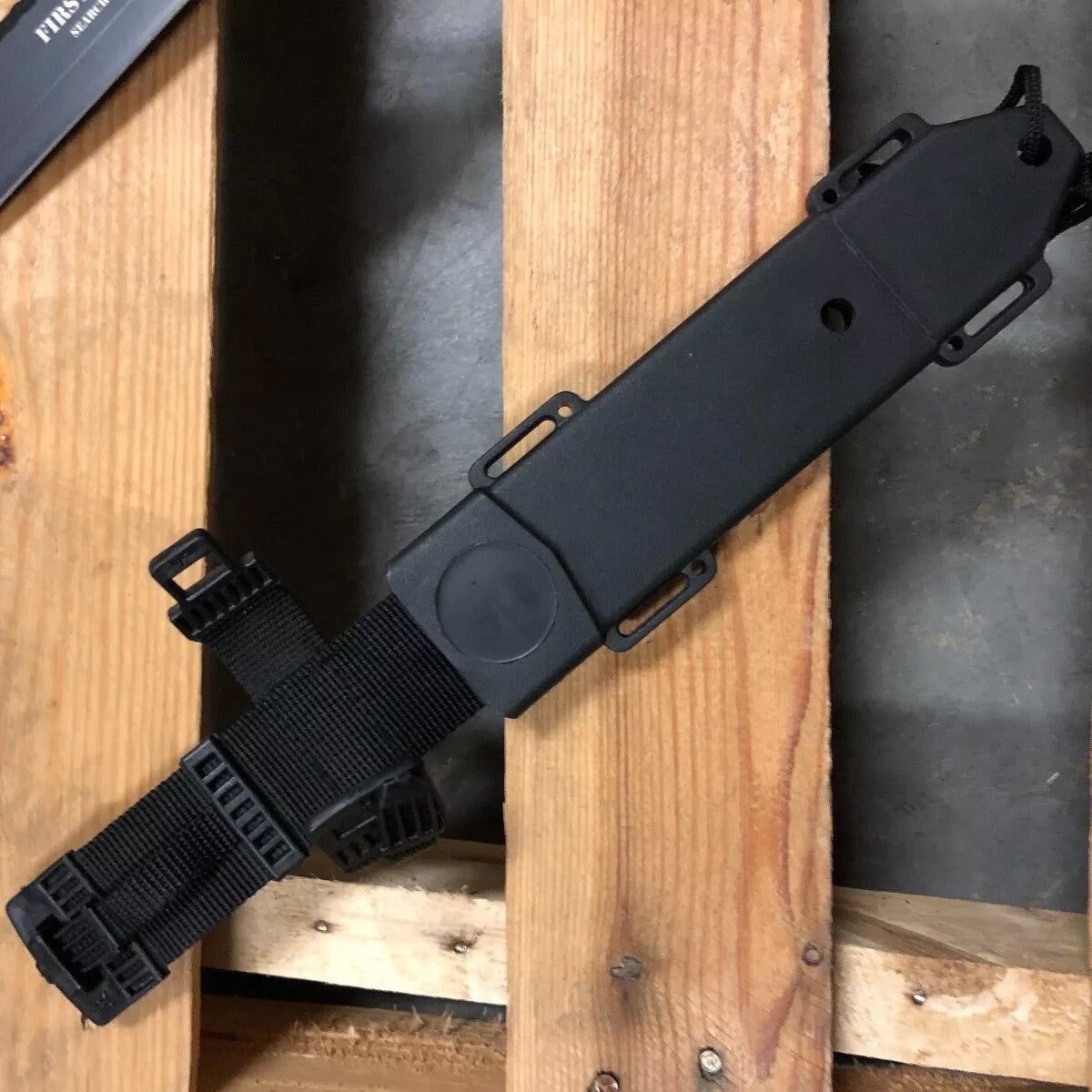 12" Combat Military Knife Fixed Blade Black Tanto First Recon Search & Destroy