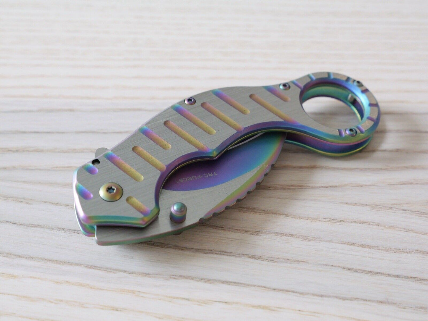 Metal Karambit Folding Pocket Knife Frame Lock Heavy Duty Spring Assist Knife