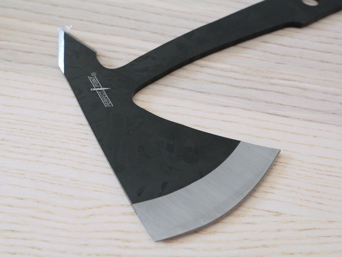10” Throwing Axe Full Tang Black Stealth Tactical Nylon Sheath Sharp Tomahawk