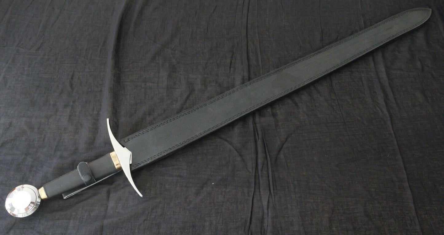 42” Medieval Sword Dark Prince Double Edge Sharp Battle Ready Sheath 33” Blade