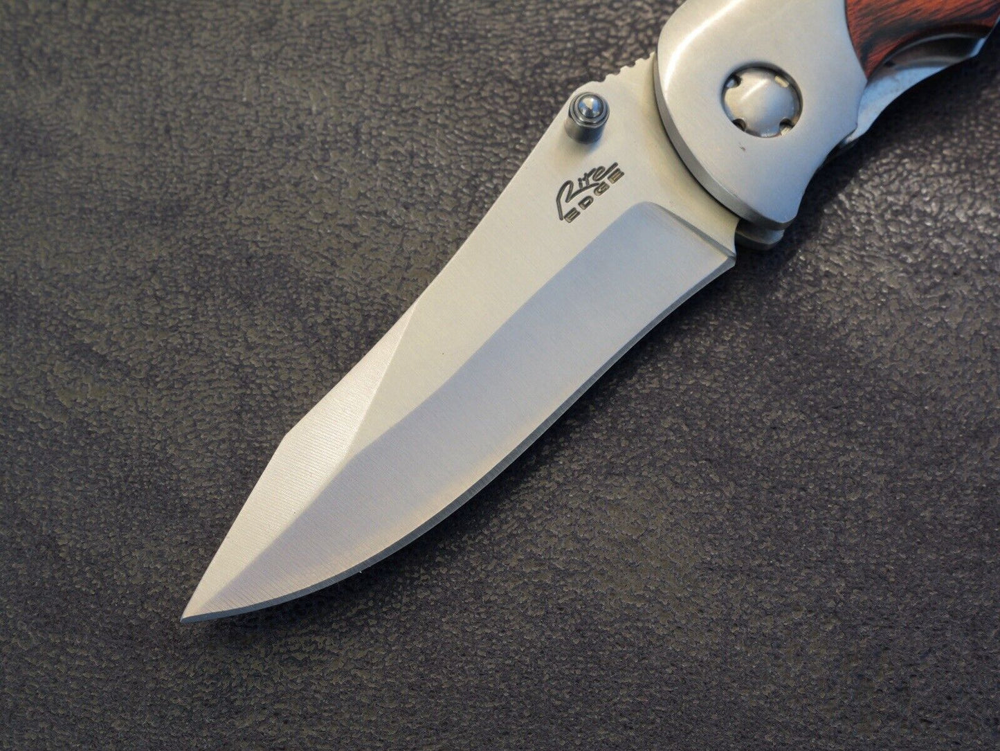 All Metal Pocket Knife High Quality Boy Scouts Manual Opening Wood Metal Handle