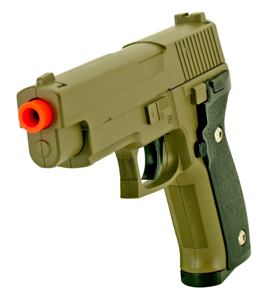 Desert G26 Full Metal Airsoft Gun Spring Powered 320 Fps 6mm Bbs Large Size