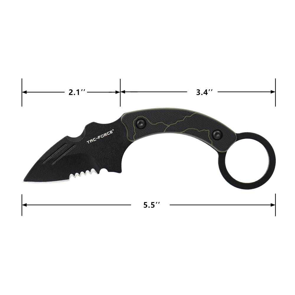 Tactical Karambit Ultimate Stealth Matte Black 2" Blade Swat Sniper Sharp Sheath
