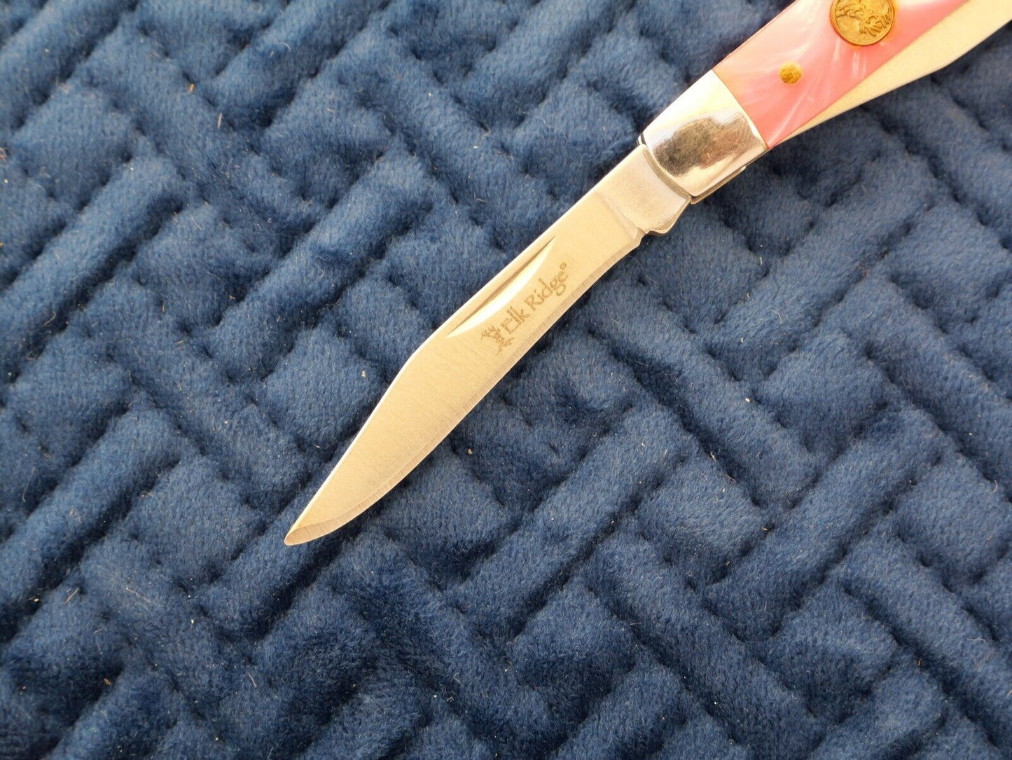 3” Pink Stockman Pocket Knife 2 Blades Gentleman’s Knife Sharp Pearl Handle Edc