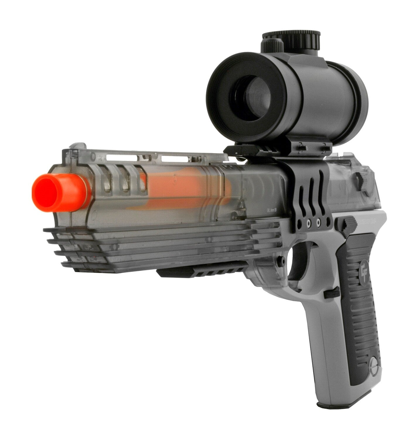 Game Face - Ghost Spring Powered Airsoft Shotgun and Pistol Kit Clear 370 fps
