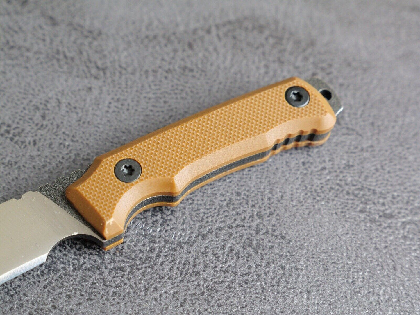 12cm Fixed Blade Knife Kydex Sheath Full Tang Back Pocket Clip Horizontal Carry