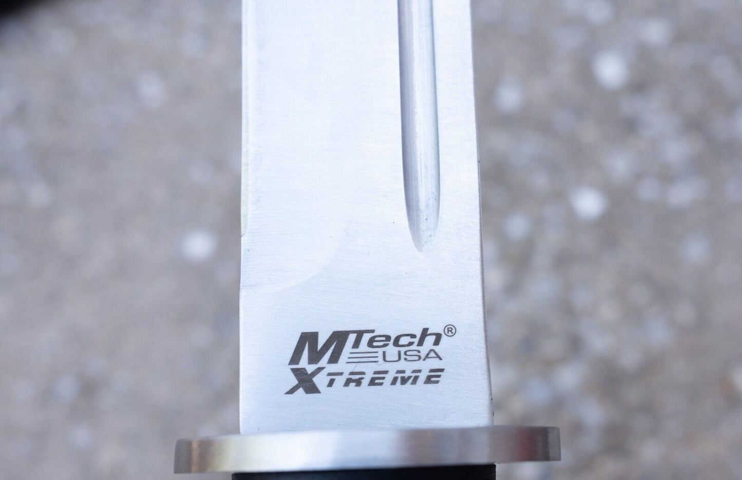 Tanto Knife Rubber Handle Modern Japanease Style Heavy Gauge 5mm Thick Blade 17"