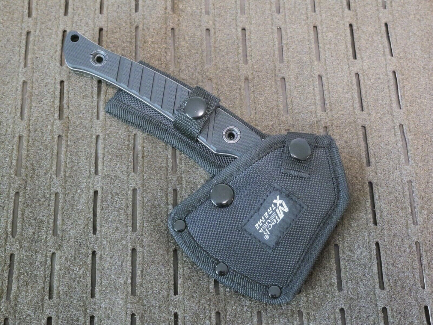 Mtech Extreme Tactical Axe 8" Overall 5mm Thick Nylon Sheath Belt Loop Full Tang