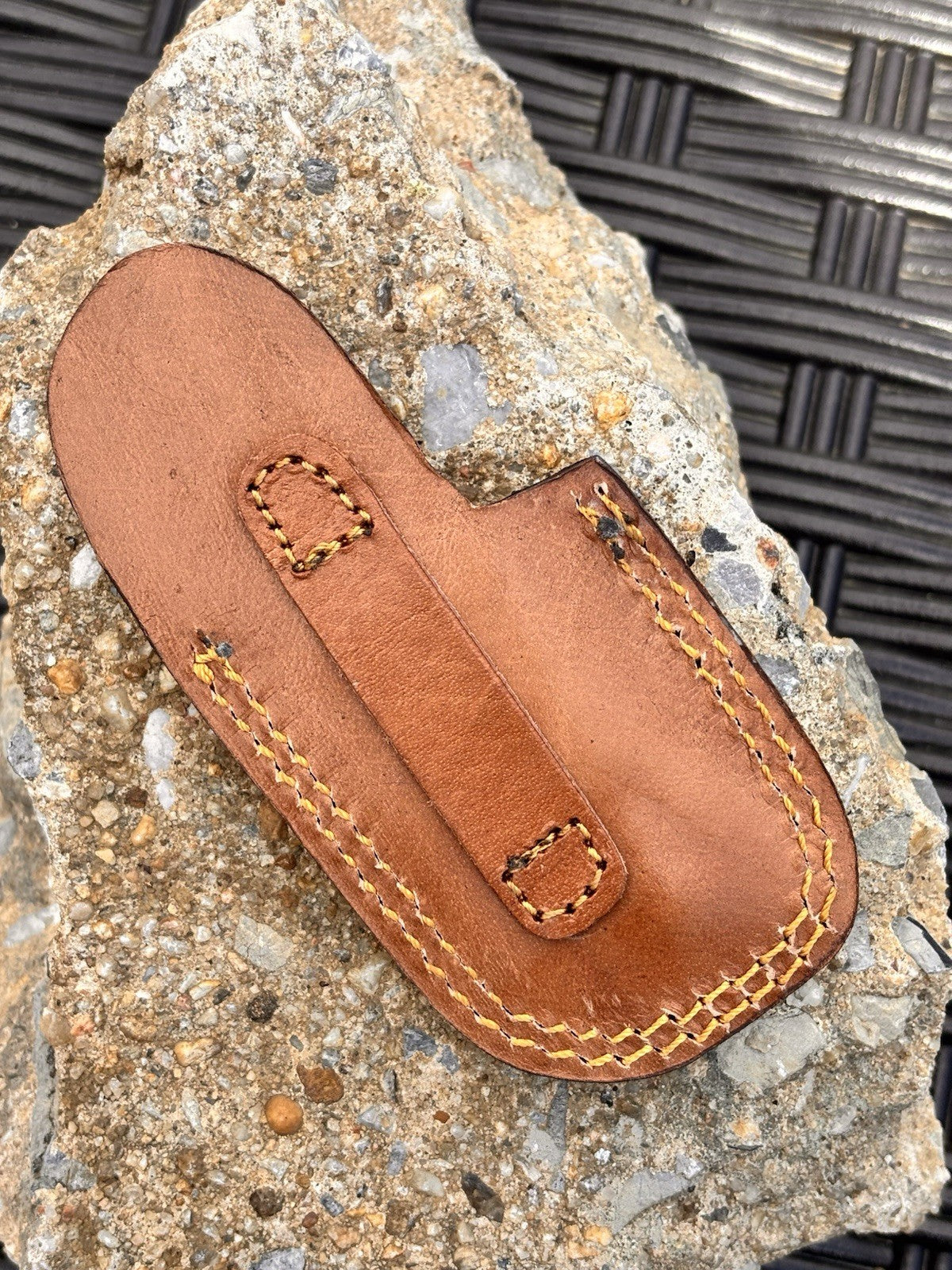 Cleaver 5” Full Tang Fixed Blade Pocket Knife Leather Sheath Hand Forged Steel
