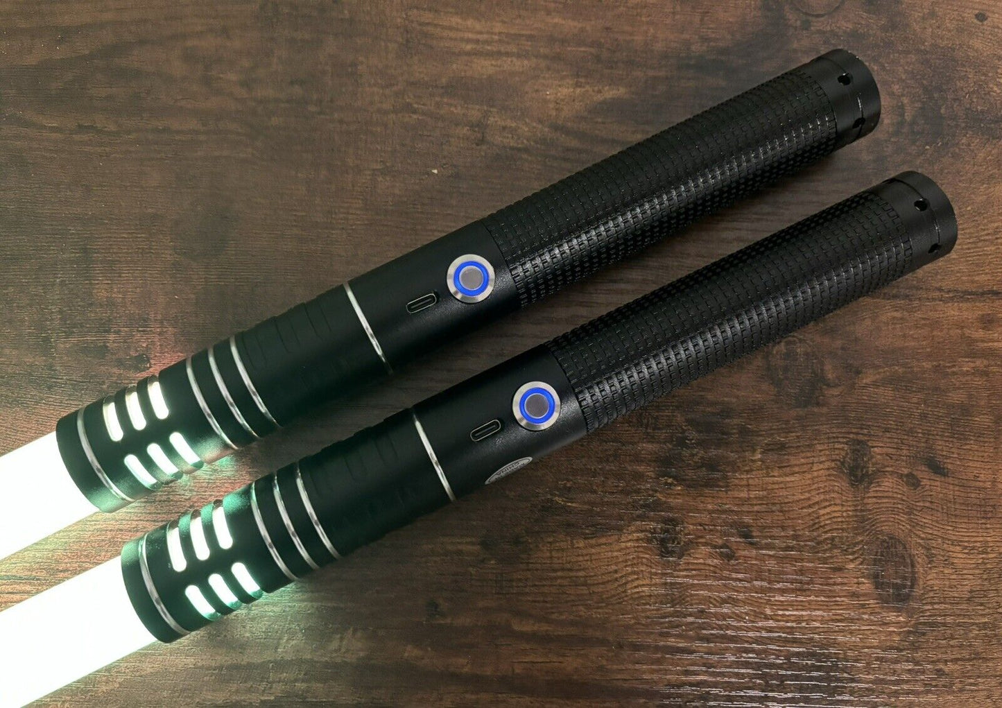 Lightsaber Replica Set Color Changing High Tech Metal Handle Rechargeable USB C