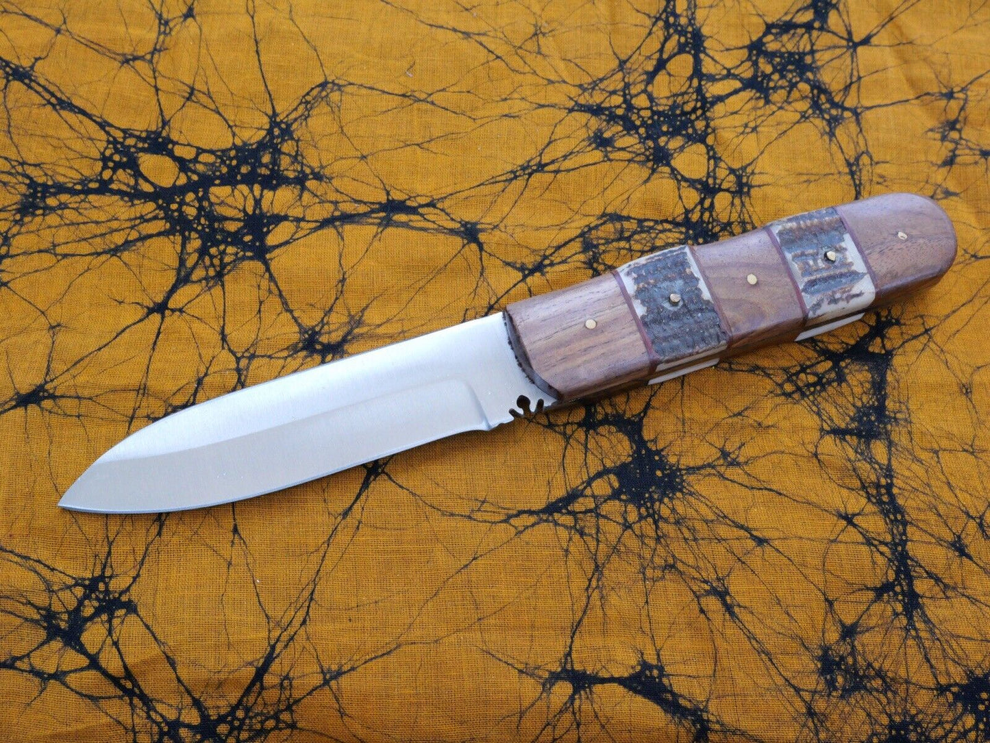 9” Puukko Knife Forged Full Tang Sharp Custom Leather Sheath Hand Stitched Finka
