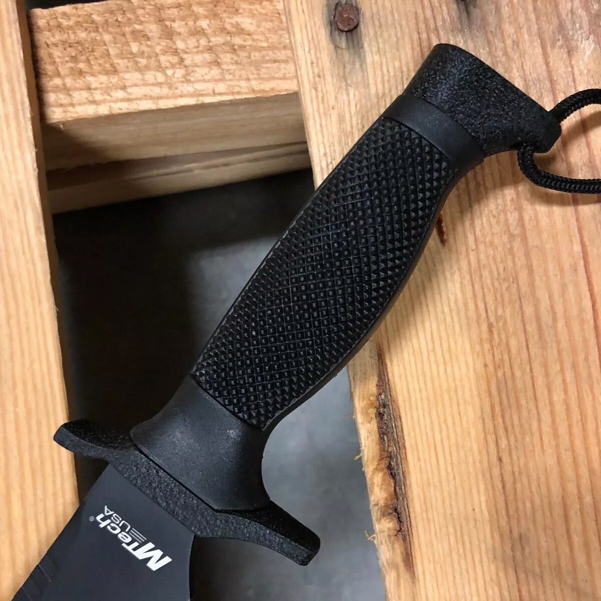 12" Combat Military Knife Fixed Blade Black Tanto First Recon Search & Destroy