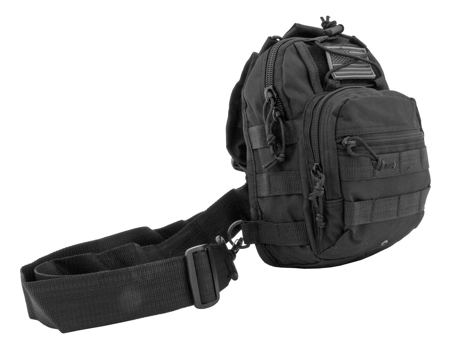 Concealed Carry Tactical Sling Bag Pistol Gun Black 10”x9”x3” Nylon Chest Pack