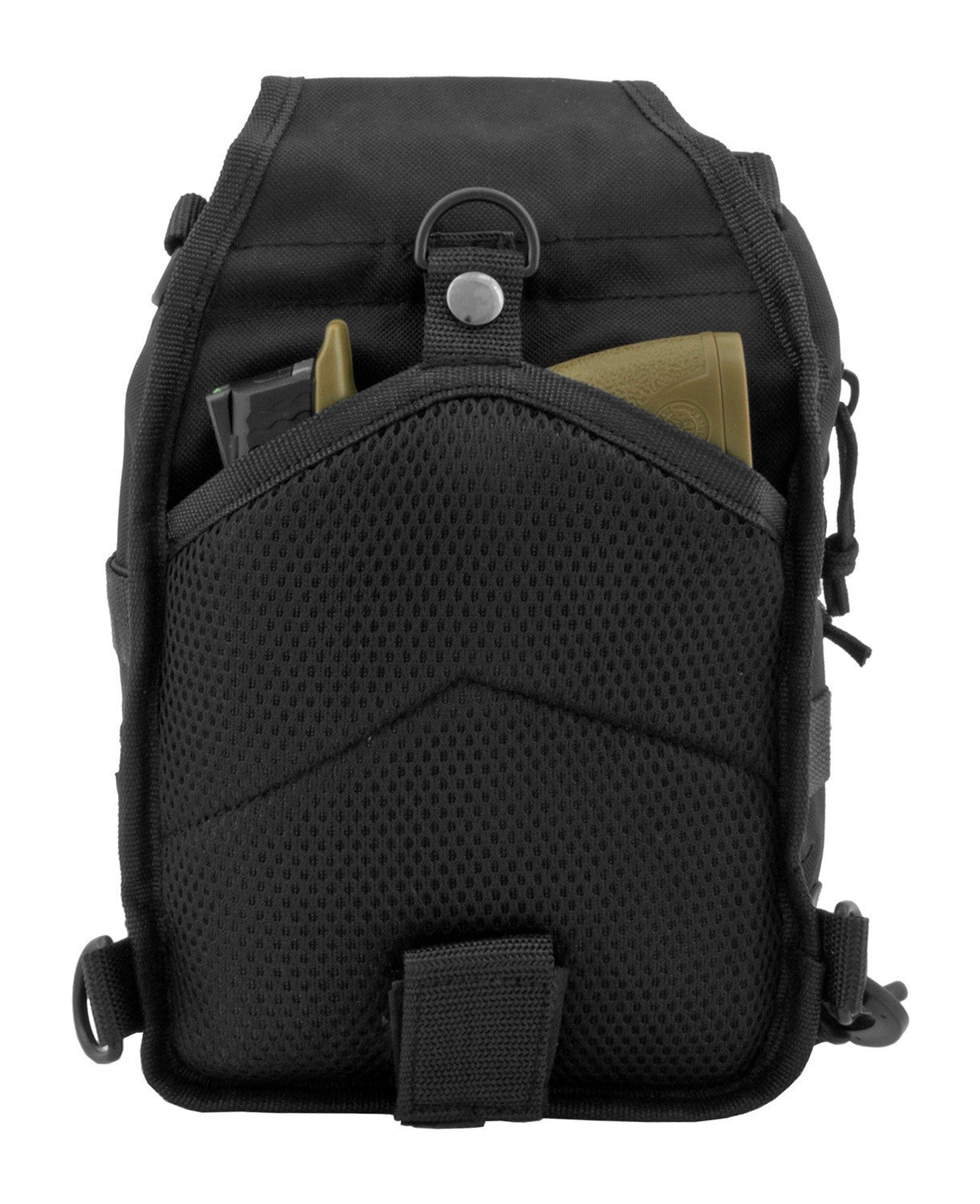 Concealed Carry Tactical Sling Bag Pistol Gun Black 10”x9”x3” Nylon Chest Pack