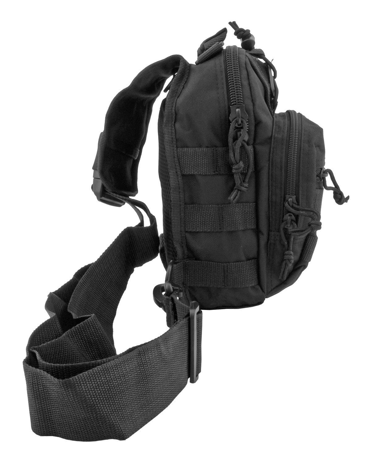 Concealed Carry Tactical Sling Bag Pistol Gun Black 10”x9”x3” Nylon Chest Pack
