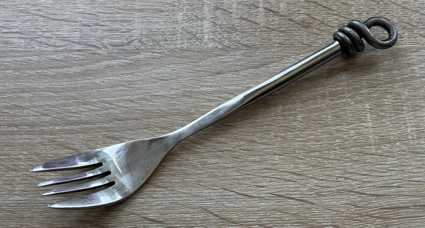 Medieval Cutlery Set Feasting Hand Forged Artisan Chrome Spoon Set Feast Large