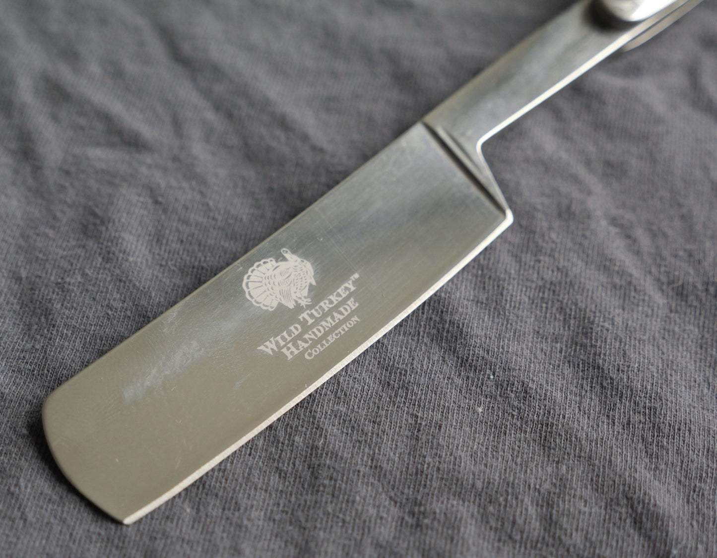 OG Vintage Shaving Straight Razor Chrome Mirror Finish Amber Handle Sharp Barber