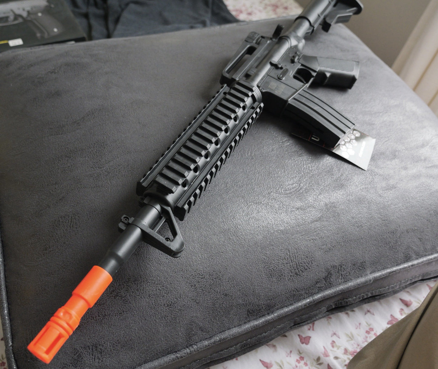 UKArms P2337 Spring Powered Mini M4 Airsoft Rifle 24” Length 175 Fps 6mm Bbs