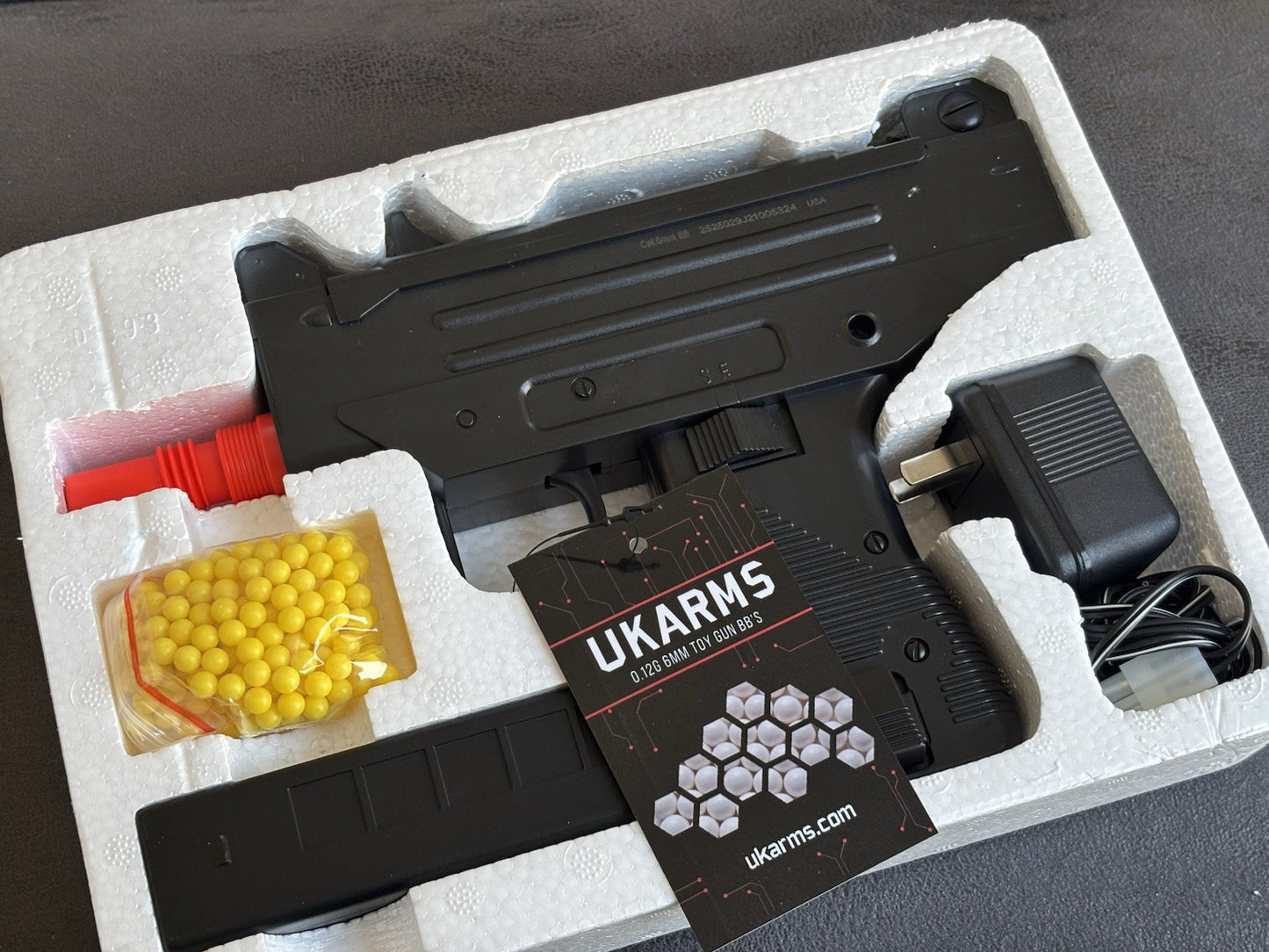 Well D93 UZI LPEG Fully Automatic Airsoft - Black Aeg Pistol/Rifle SMG 6mm Bbs