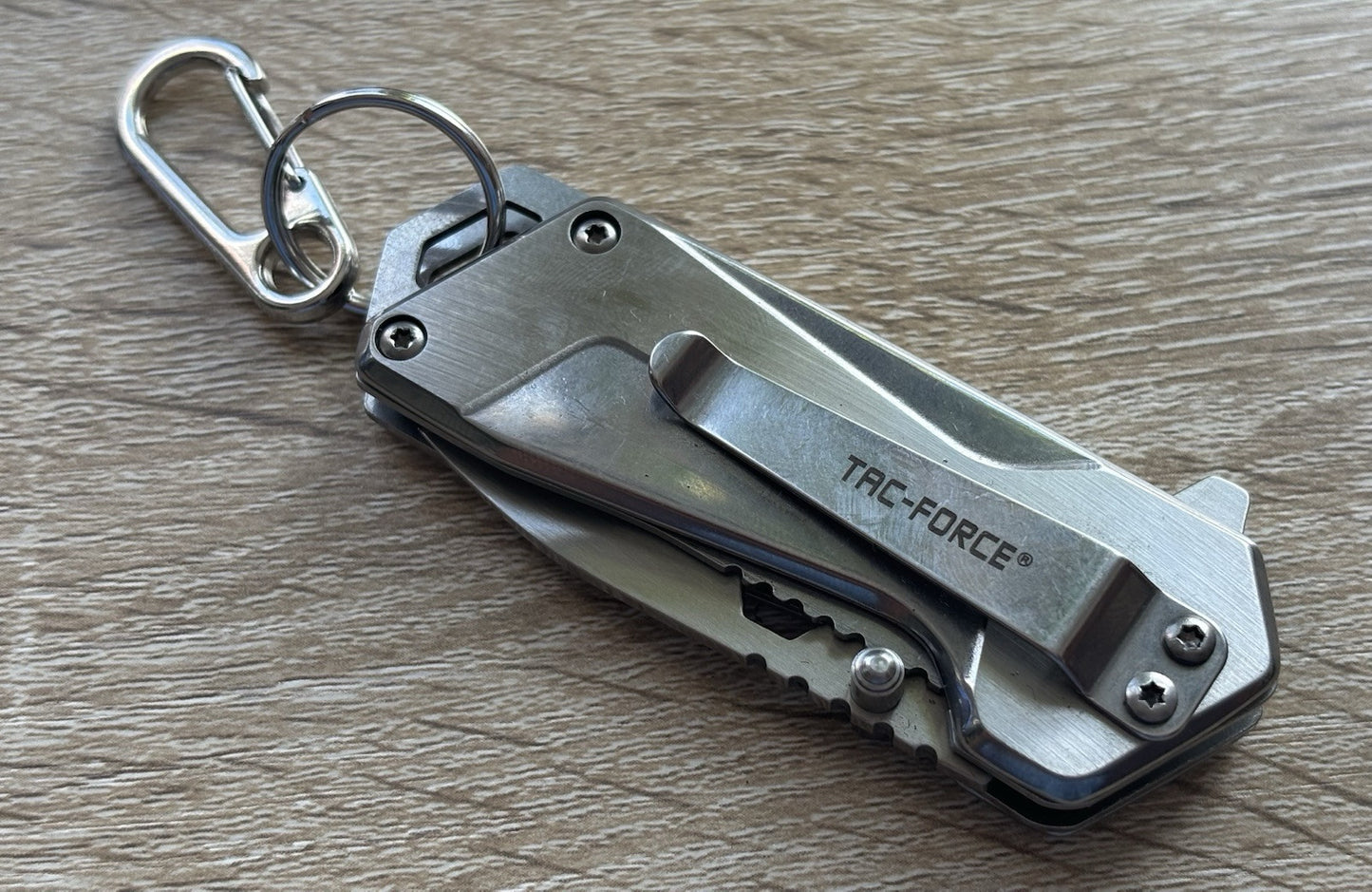 Tiny Pocket Knife Spring Assist Reverse Tanto 1” Blade Full Metal Cyberpunk Edc