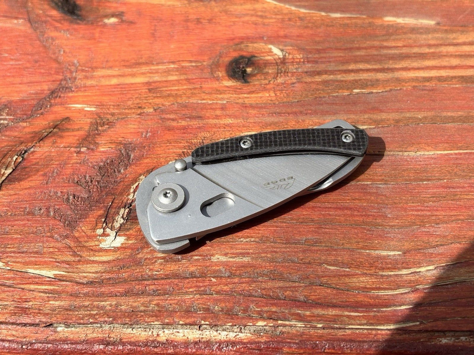 3” Money Clip Knife Satin Grey Skeleton Frame Liner Lock Sharp Compact Folding