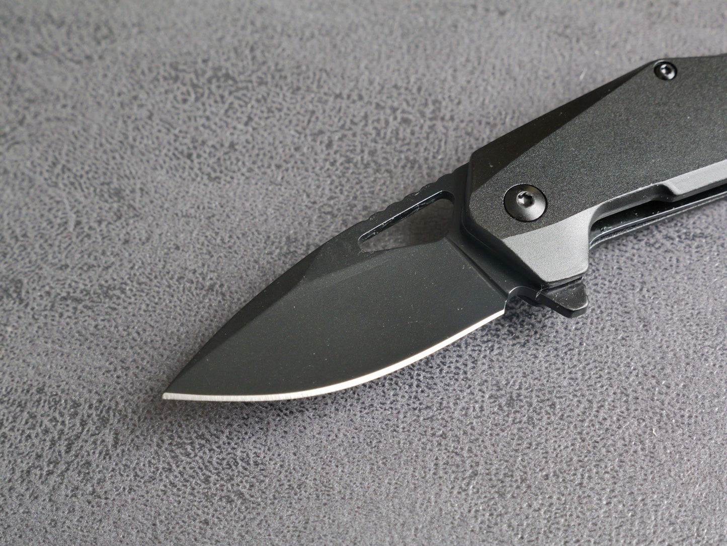 3” Pocket Knife Folding Black Spring Assist Full Metal