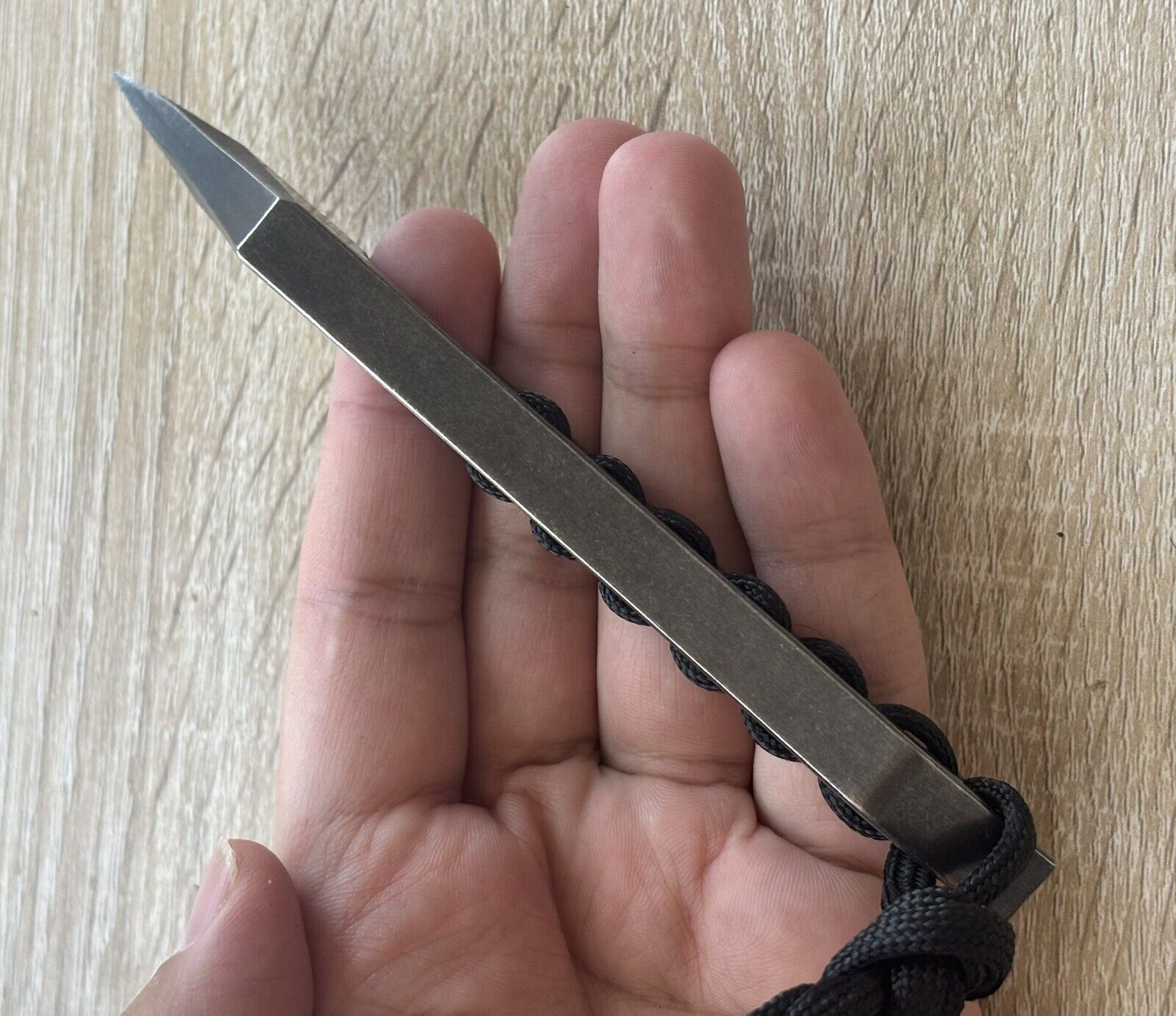 Mini Hatchet Kiradashi Knife Fixed Blade Kydex Sheath 61hrc 9cr18mov 10mm Thick