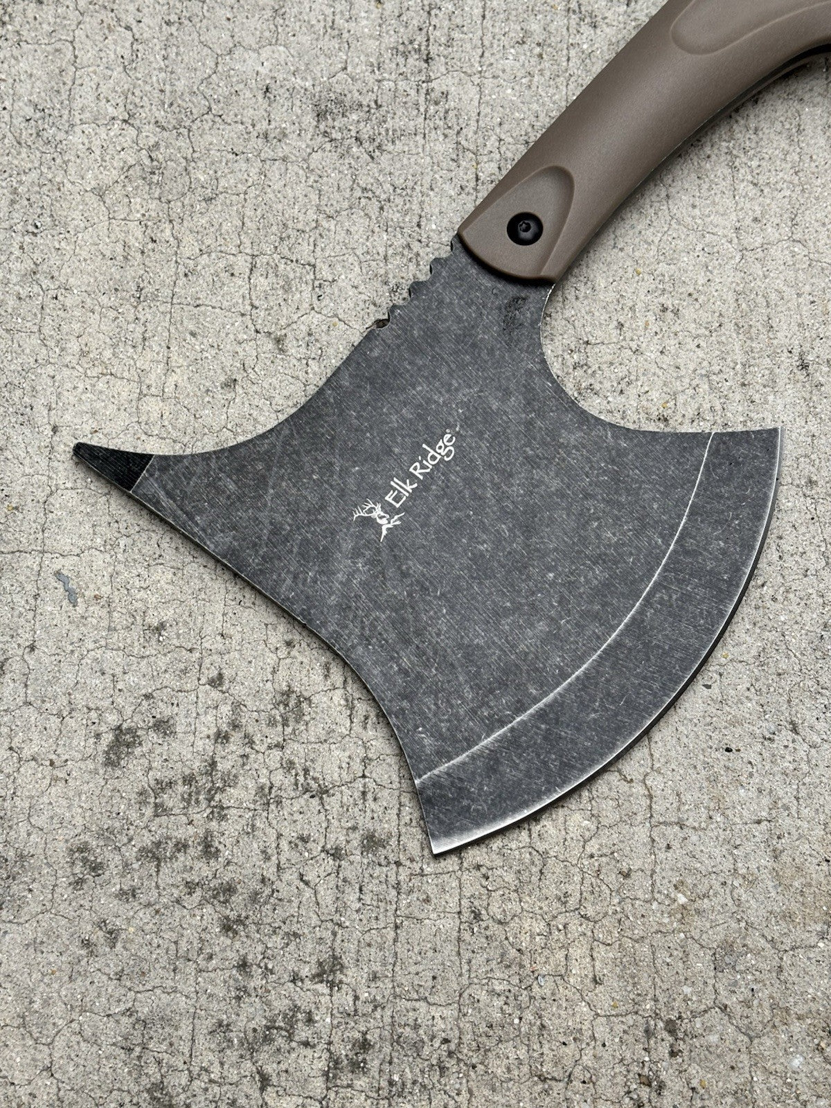 Tactical Combat Axe Elk Ridge Full Tang Nylon Fiber Scales Sharp Sheath Ultimate