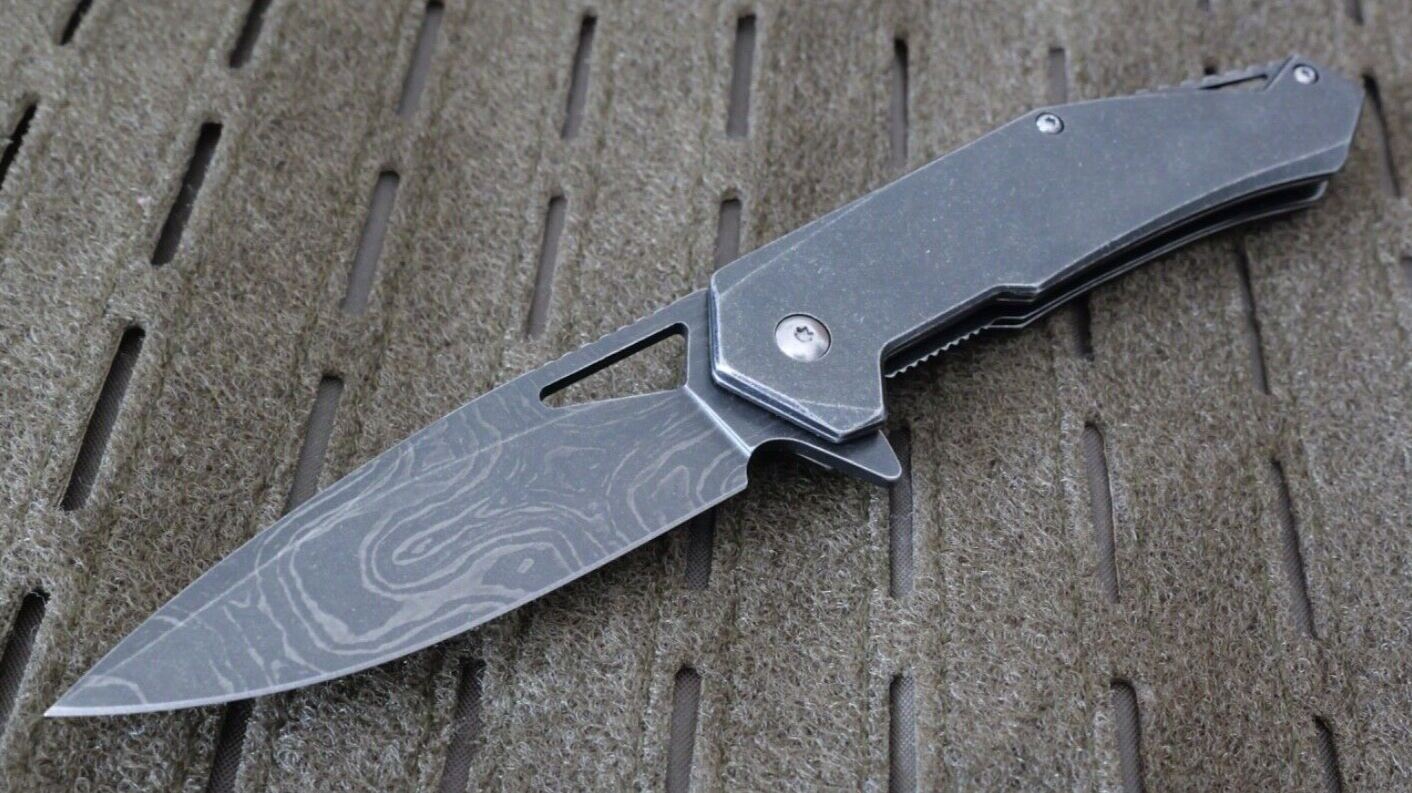 New Modern Pocket Knife All Metal Sharp High Quality Full Size Spring Assist 8"