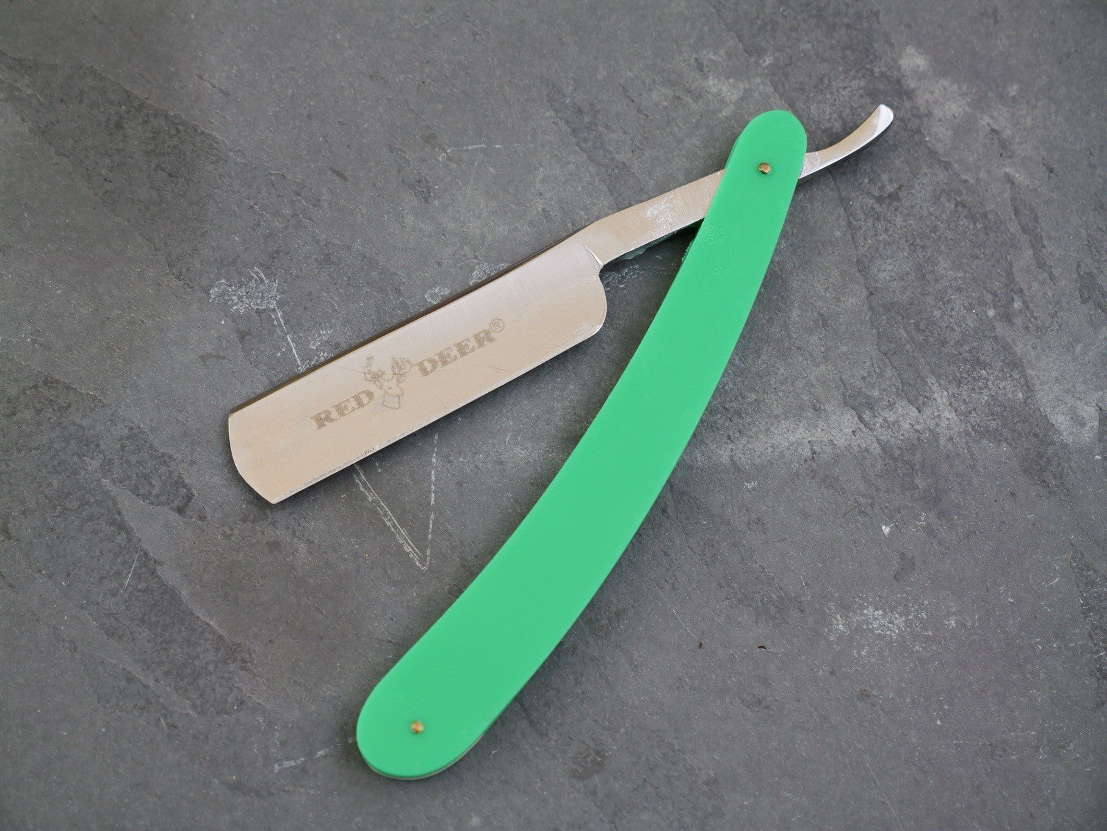 OG Vintage Shaving Straight Razor Hair Splitting Sharp Green Shave Ready