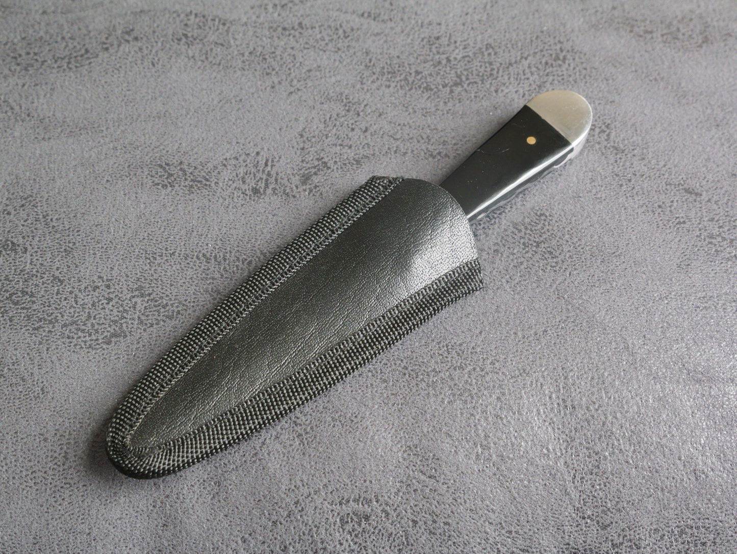 Conceal Carry Boot Knife Stealth Black Double Edge Slim Spear Point Damascus