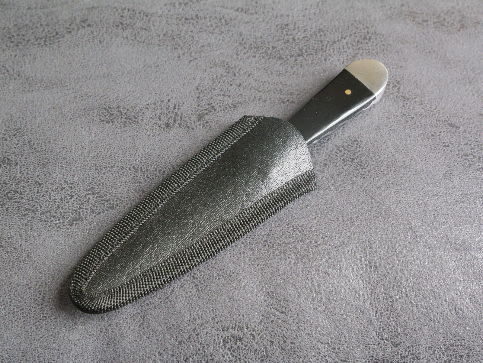 Conceal Carry Boot Knife Stealth Black Double Edge Slim Spear Point Damascus