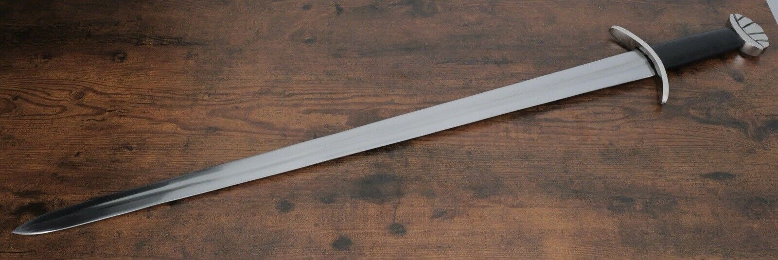 40” Viking Sword Double Edge Durable Scabbard Belt Loop Authentic Steel Hilt