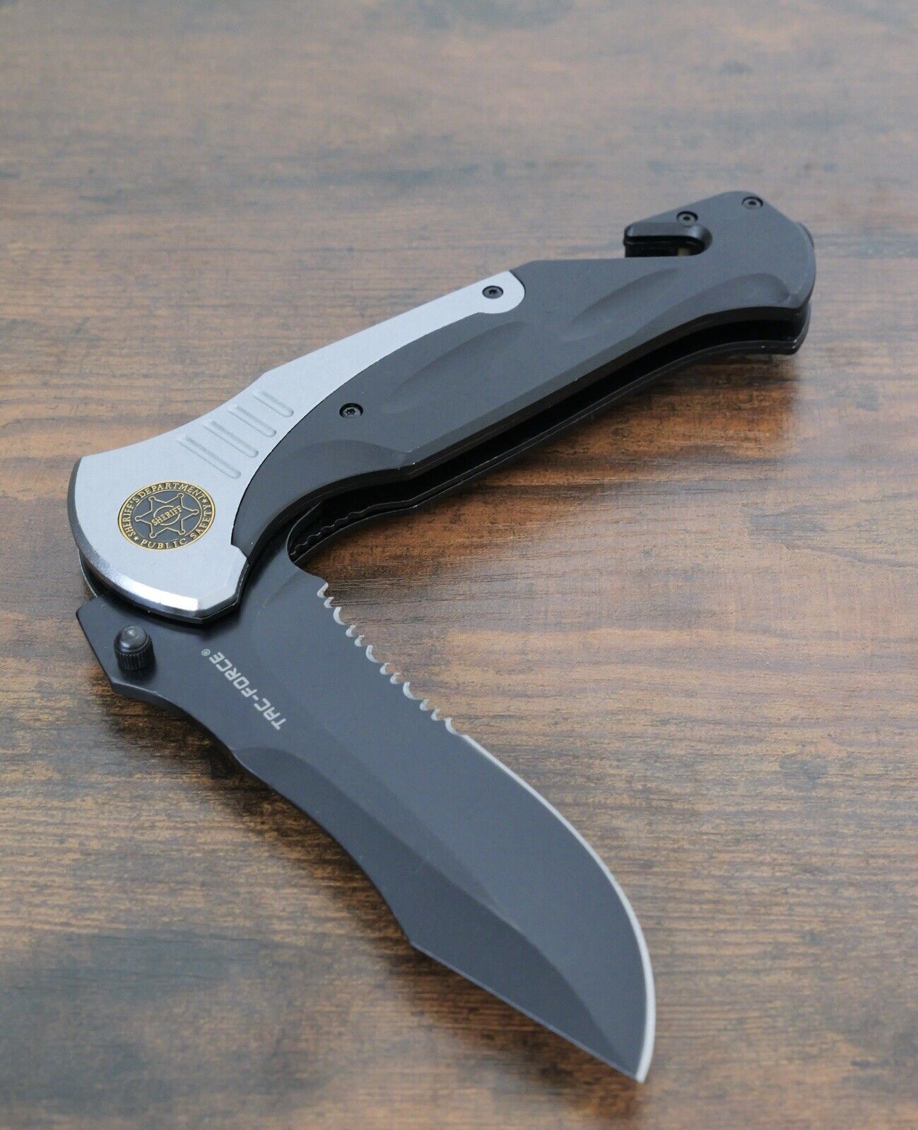 11” Mega XL Folding Pocket Knife Sprint Assist Black Big Heavy Duty Metal Xtreme