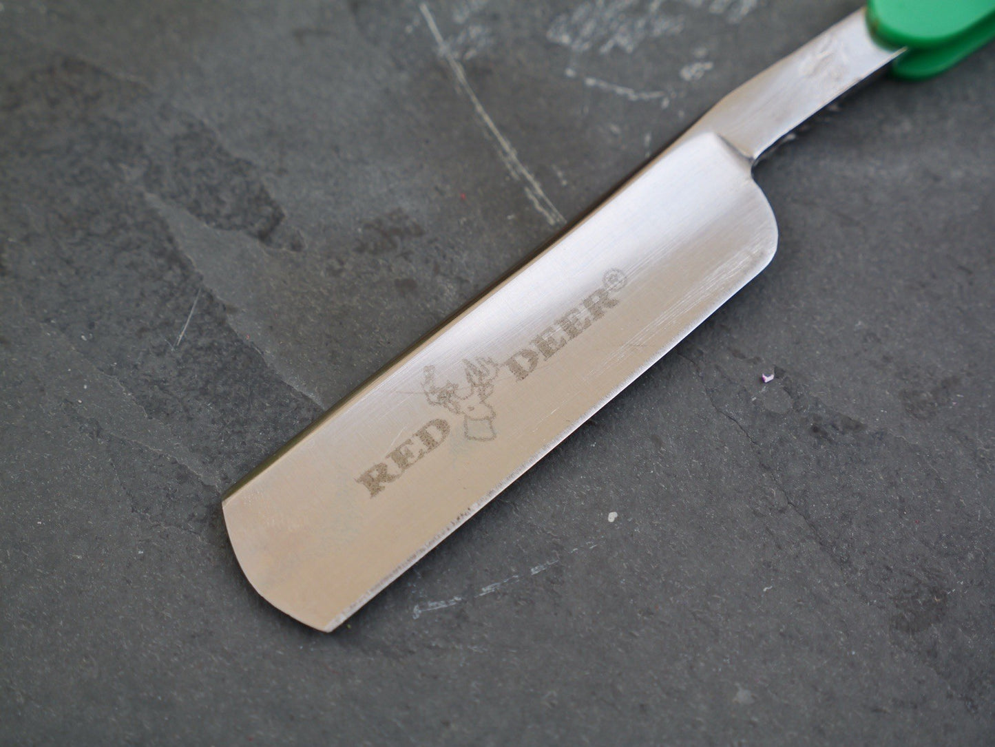 OG Vintage Shaving Straight Razor Hair Splitting Sharp Green Shave Ready