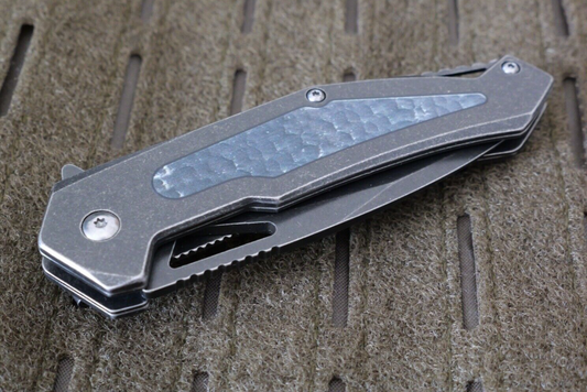 New Modern Pocket Knife All Metal Sharp High Quality Full Size Spring Assist 8"