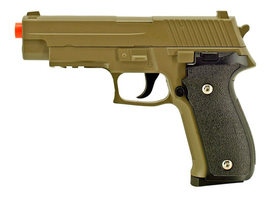 Desert G26 Full Metal Airsoft Gun Spring Powered 320 Fps 6mm Bbs Large Size