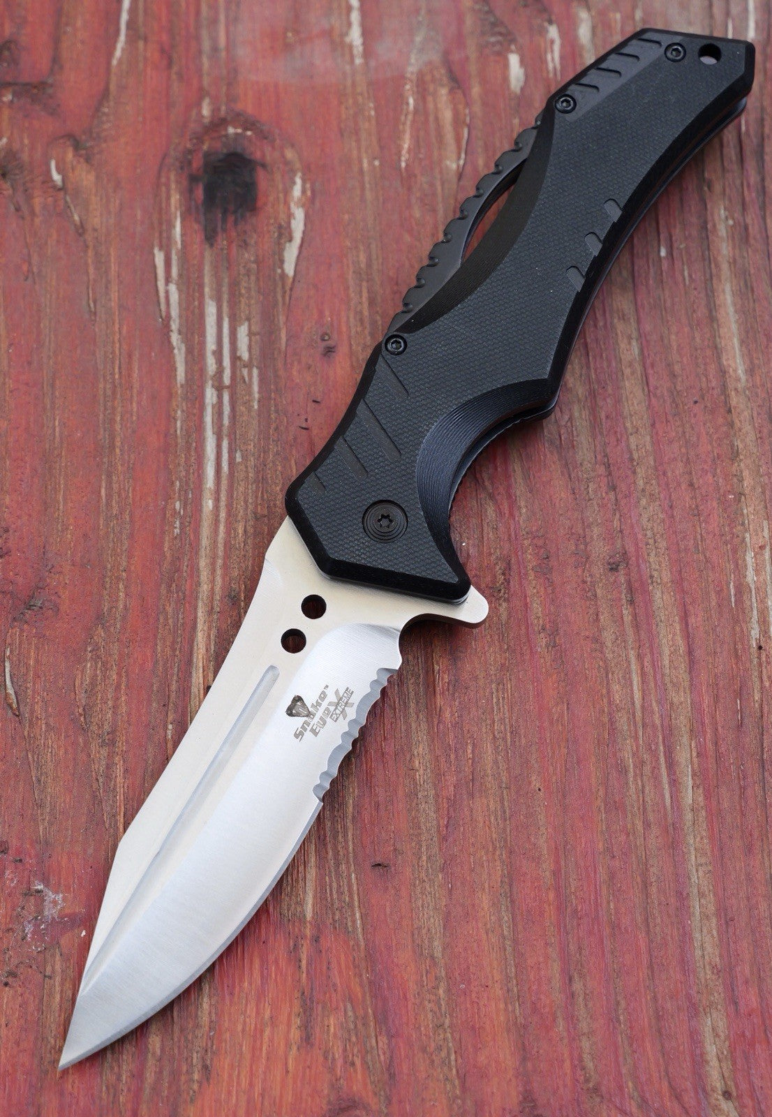 5” SNAKE EYE XTREME Ball Bearing Pocket Knife 440 Steel G10 Handle High Quality