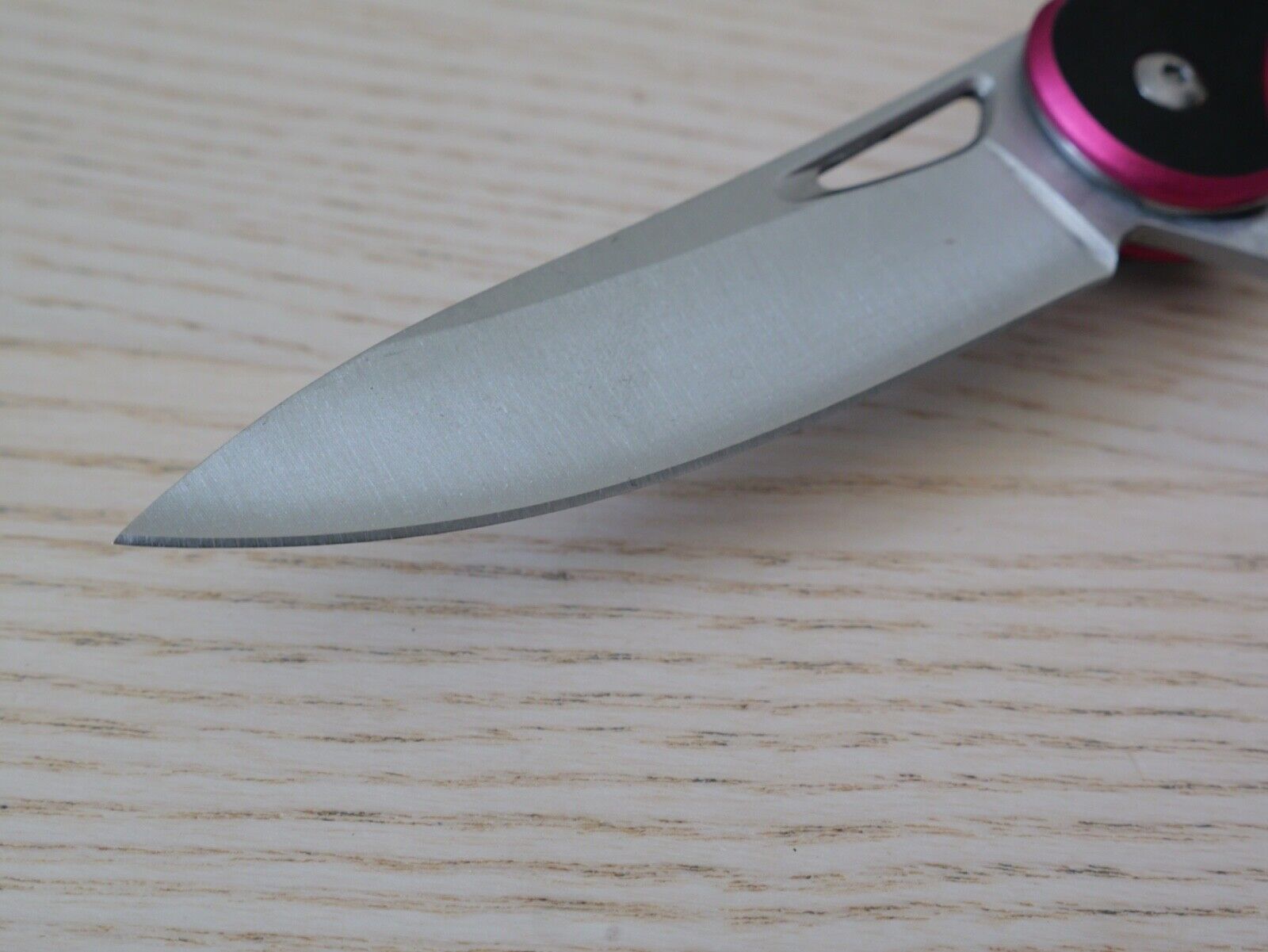 Full Size Pocket Knife PINK Girls Ladies Womens Self Defense Manual Opening Cute