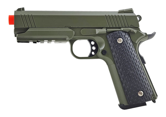 UKArms G25 Full Metal Spring Powered Airsoft Pistol Replica - Army Green
