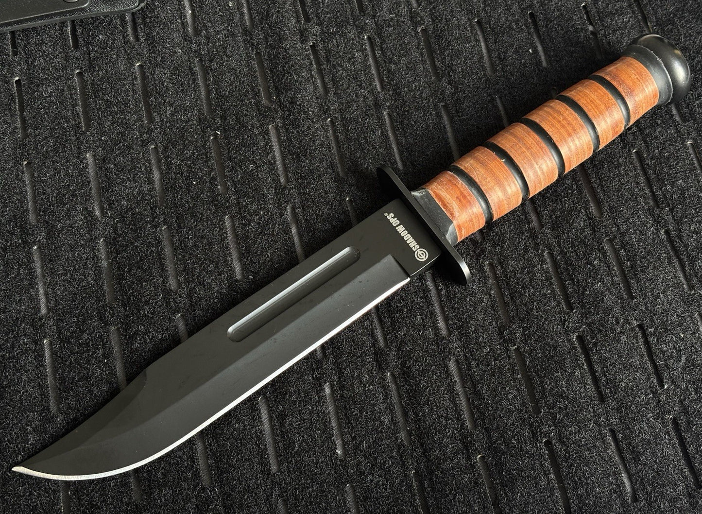13” Kbar Style Combat Knife Military Marines Kydex Sheath Horizontal Carry Black