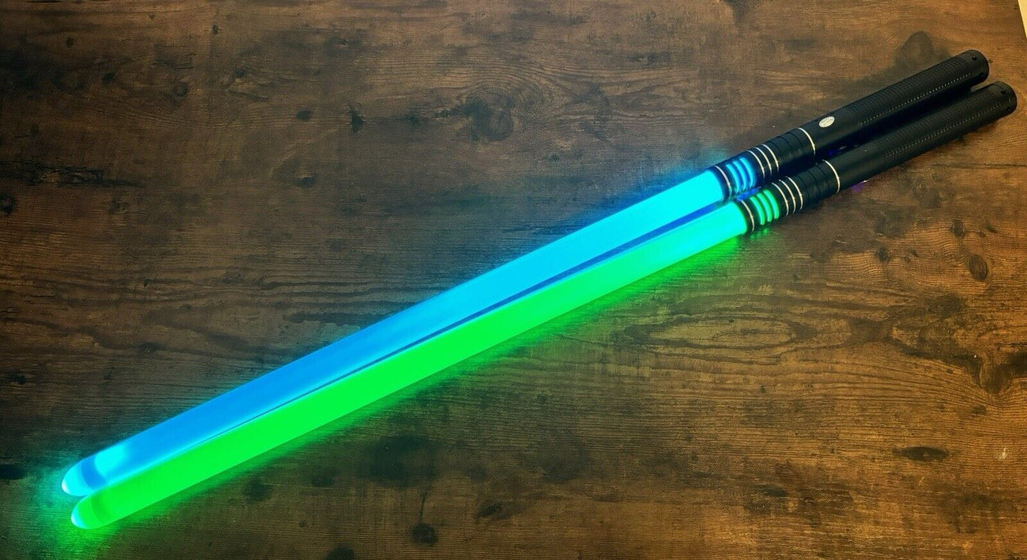 Lightsaber Replica Set Color Changing High Tech Metal Handle Rechargeable USB C