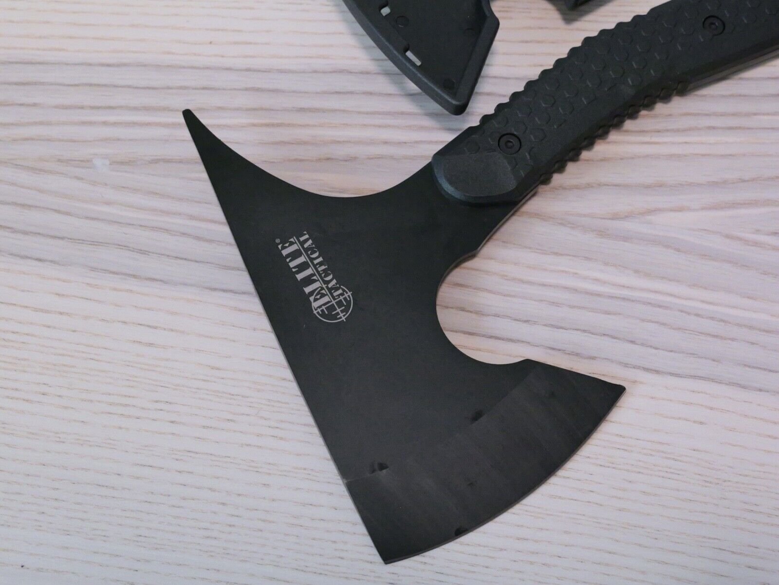 Full Tang Elite Tactical Axe 15" SHARP XL Heavy Duty 2.5 Lbs Black Stealth Swat
