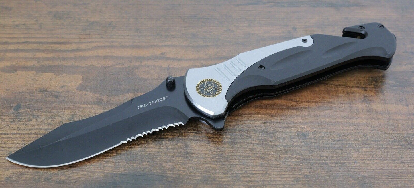 11” Mega XL Folding Pocket Knife Sprint Assist Black Big Heavy Duty Metal Xtreme