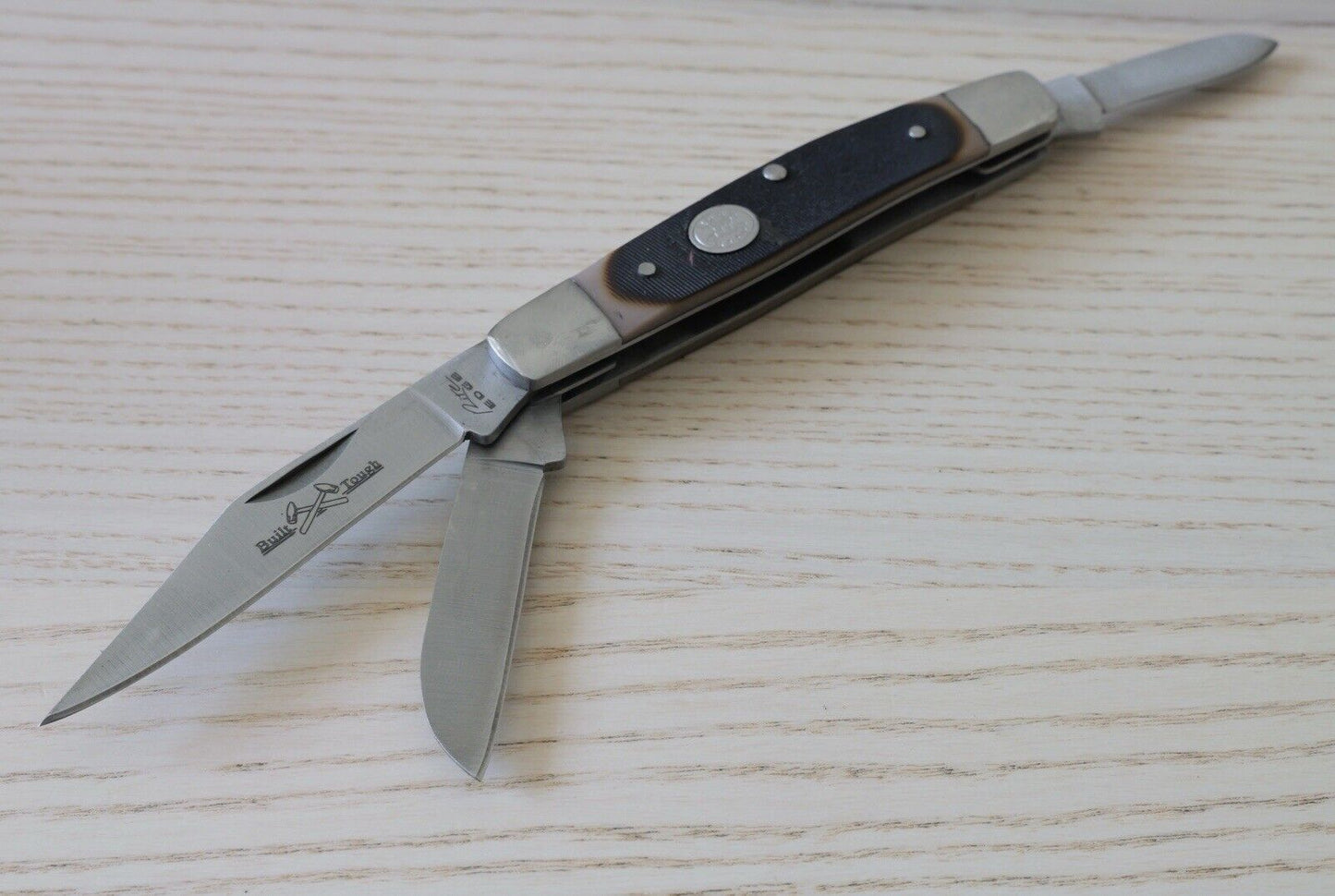 4” Stockman Knife Classic Folding Pocket Knife 3 Blades Sharp Modern Work Edc