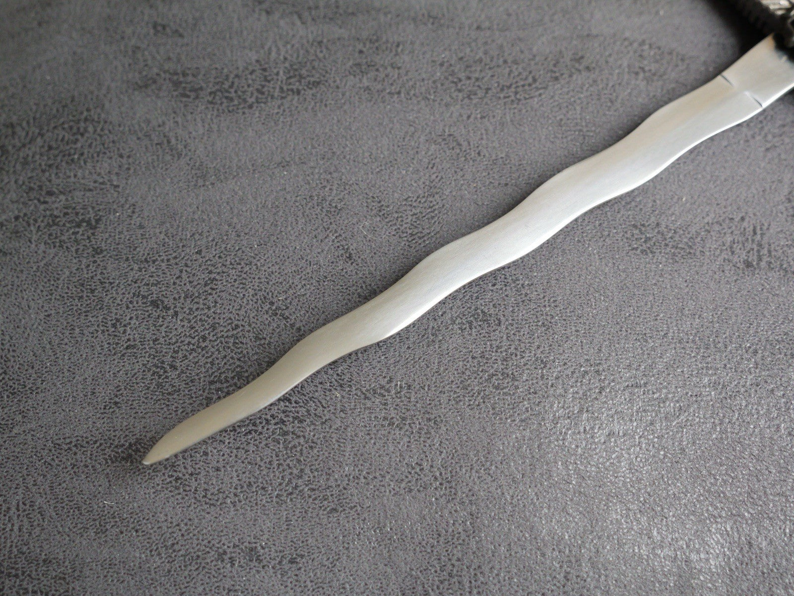 14” Kris Blade Dagger Double Edge Sharp Metal Scabbard Pharaoh Egyptian Mummy